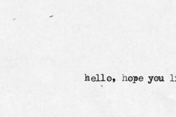 hello, hope you like thi