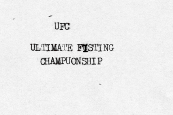 UFC ULTIMATE FUSTING I I I I I I CHAMPUONSHIP