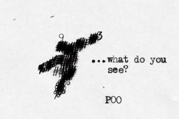##########################################################< ...what do you see? ##%%%#######%%%%%% ########%%%%%#%#%%%%##%%9 3 * € % * PO