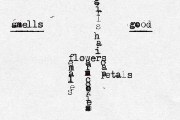 flowers e m a l e s o a p i a h s l r i g etals a r m c o o k i e s smells good - ______ ____