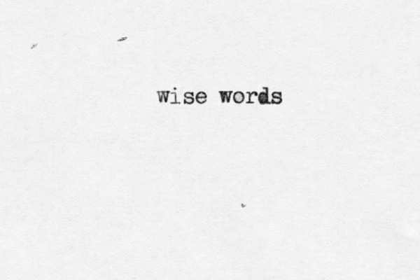 wise word