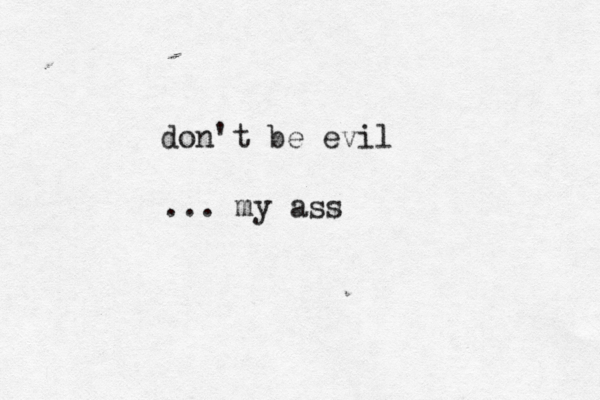 don't be ev ... my as