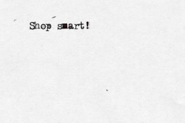 Shop smart