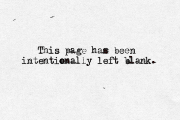 This page has been intentionally o left blank.