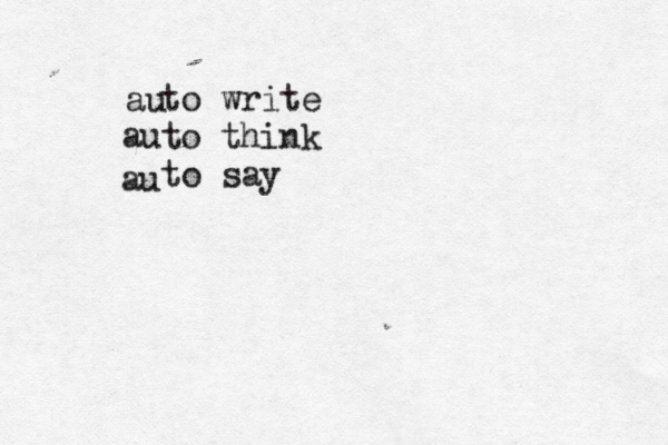 to write to think to s au au au