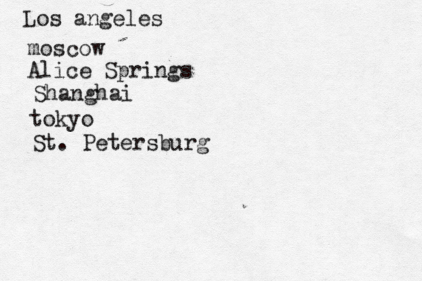 Los angel mosco Alice Sprin Shang tō ok St. Petersbur