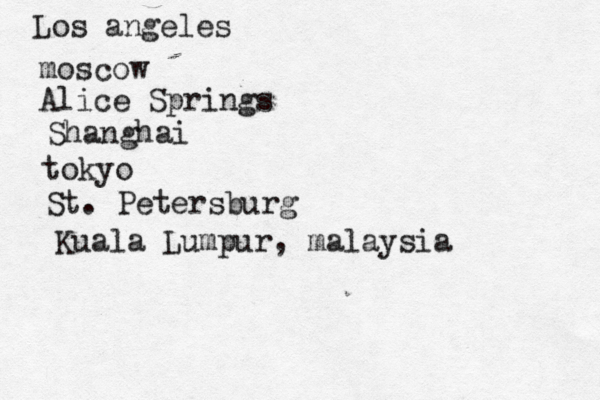 Los angel mosco Alice Sprin Shang tō ok St. Petersbu Kuala Lumpur, malaysi