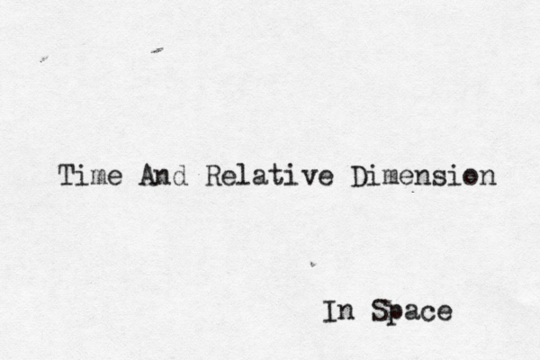 Time And Relative Dimension In Space