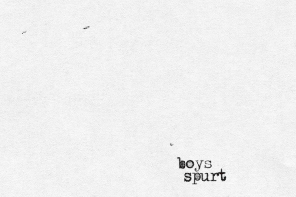 spurt< boys