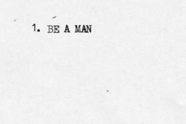 1. BE A MA