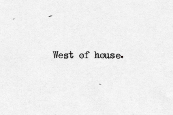 West of house