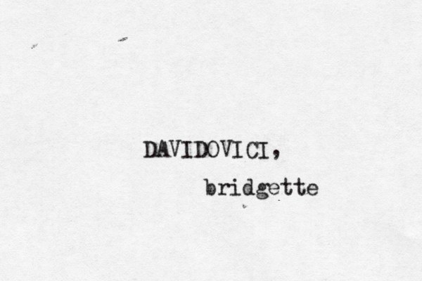 bridgett DAVIDOVICI,