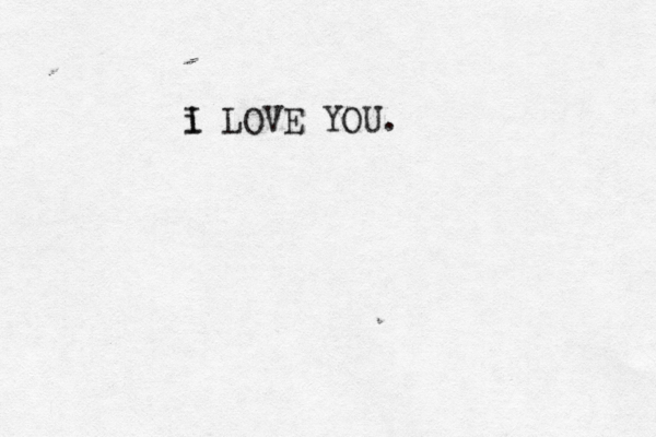 İ i I LOVE YOU