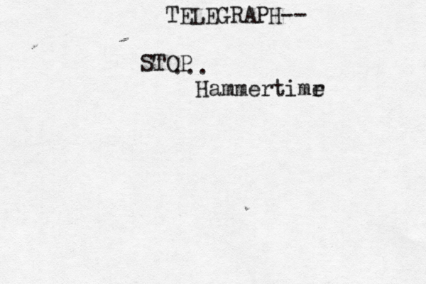 [{TELEGRAPH-- STOP ... Hammertimr 