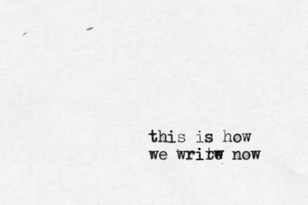 this is how we wrirw ite now