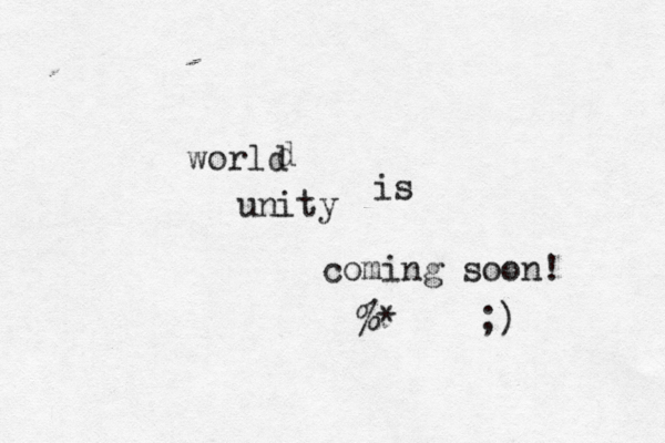 unity world d is coming soon!••••••• ¥¥%~ £*<<~¥;