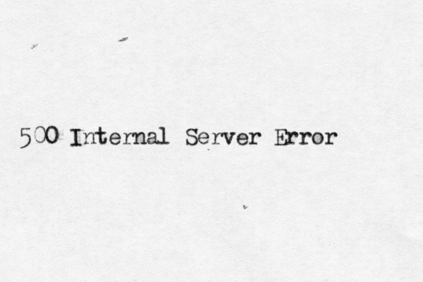 500 Internal Server Error