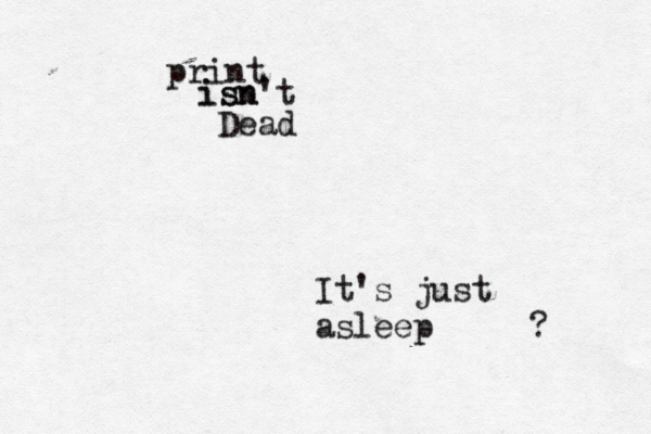 print i is sn n't Dea It's just asleep ?