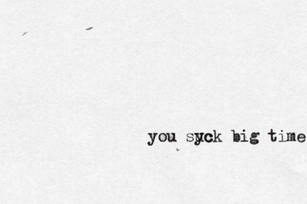 you syc uck big time wei