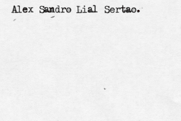Alex Sandro Lial Sertã ao .
