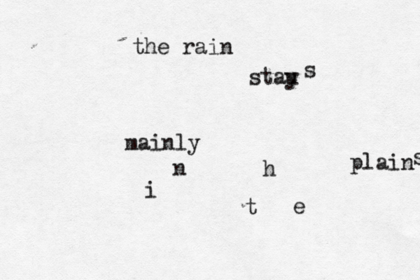 the rain mainly stau y s i n t h e plain s