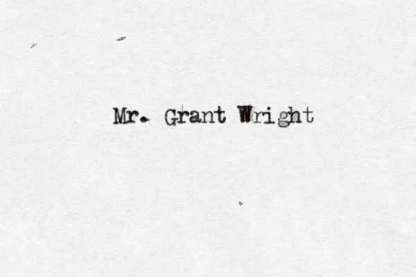 Mr. Grant Wrigh