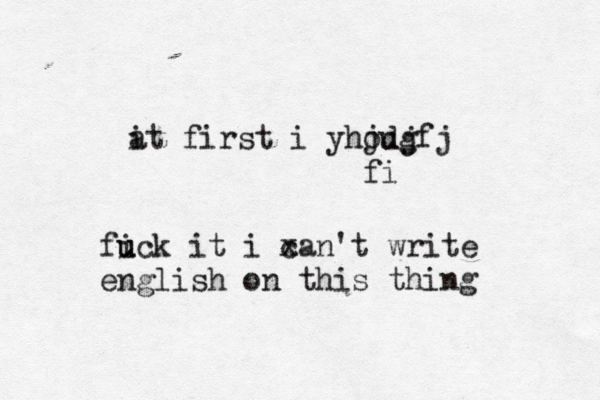 i at first i yhoug jdjfj fi fi u u ck it i xa c n't write english on this thin