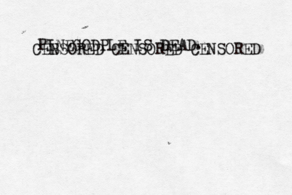 PINEGODPLE IS DEAD CEB NSORED CENSORED CENSORED