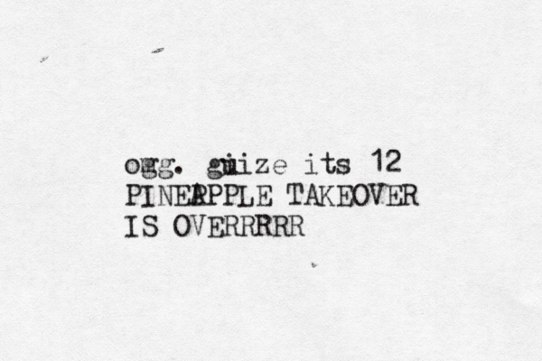 og mg. gi uize its 12 PINEP APPLE TAKEOVER IS OVERRRR