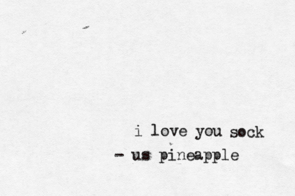 i love y soc - us pineappl