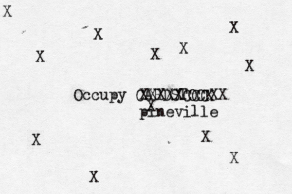 Occupy CARDSTOCK X X X X X X X X X X X XXXXXCCCXX pinevill