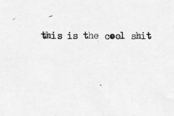 this is th cool shit