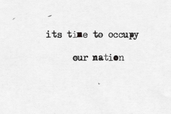 its time to occupy our nation
