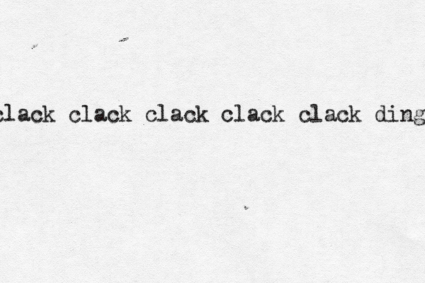 clack clack clack clack clack ding 