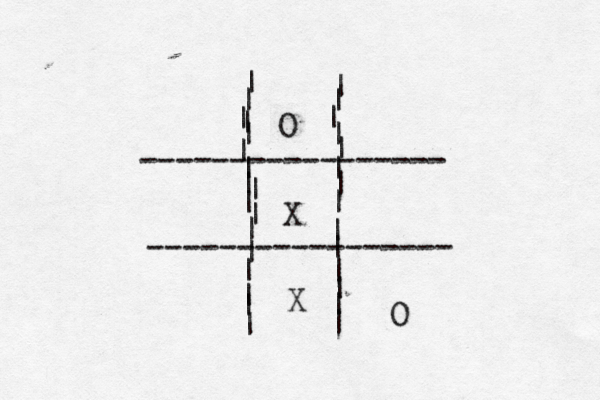 ----------------- ----------------- | | | | | | | | | | | | | | | | | | | | | | | | | | | X | | | | O X O