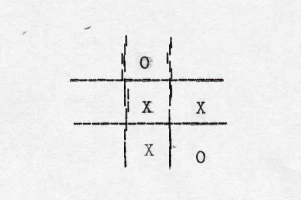 ----------------- ----------------- | | | | | | | | | | | | | | | | | | | | | | | | | | | X | | | | O X O X