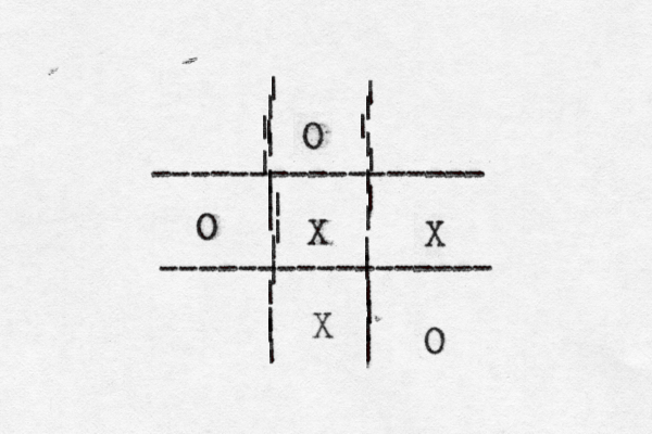 ----------------- ----------------- | | | | | | | | | | | | | | | | | | | | | | | | | | | X | | | | O X O X O