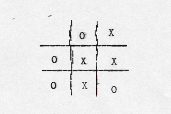 ----------------- ----------------- | | | | | | | | | | | | | | | | | | | | | | | | | | | X | | | | O X O X O X O