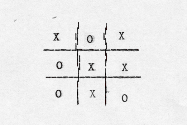 ----------------- ----------------- | | | | | | | | | | | | | | | | | | | | | | | | | | | X | | | | O X O X O X O X 