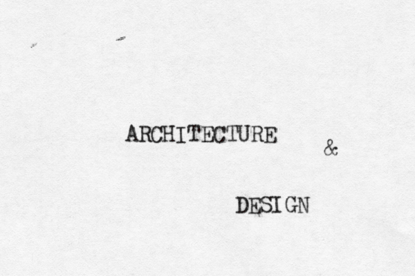 ARCHITECTURE & DESIGN 