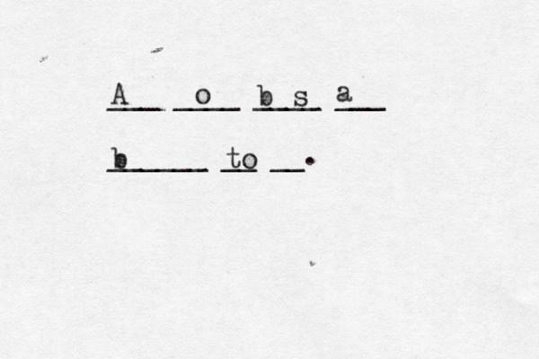___ ____ ____ ___ ______ __ __. b to A s a o b