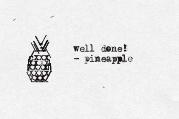 \/ \: / \ \ / / -- / \ | | | | | | \___ / < cxxx xxxx xxxx xxxx xxx well done! - pineapple 