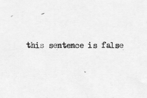 this sentence is false 