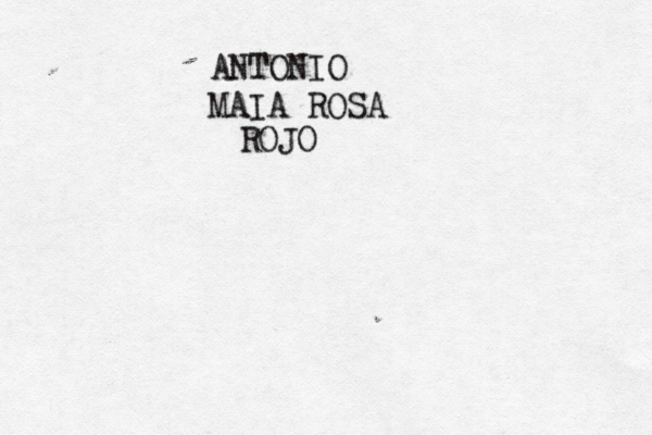 ANTONIO MAIA ROSA ROJO