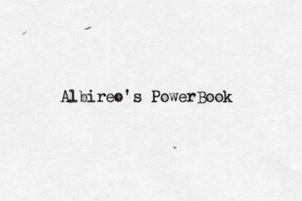 Albireo's PowerBook