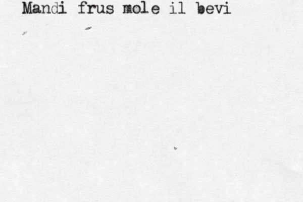 Mandi frus mole il bevi
