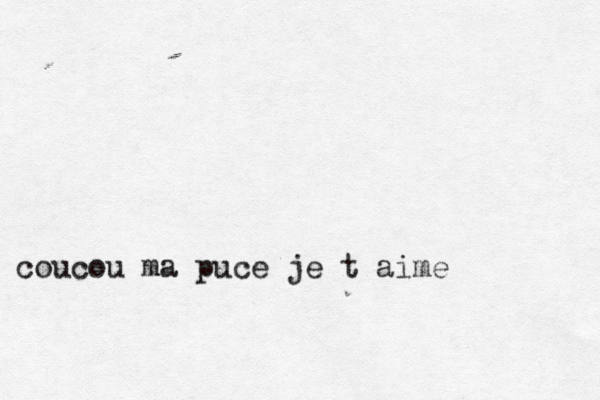 c coucou ma puce je t aim