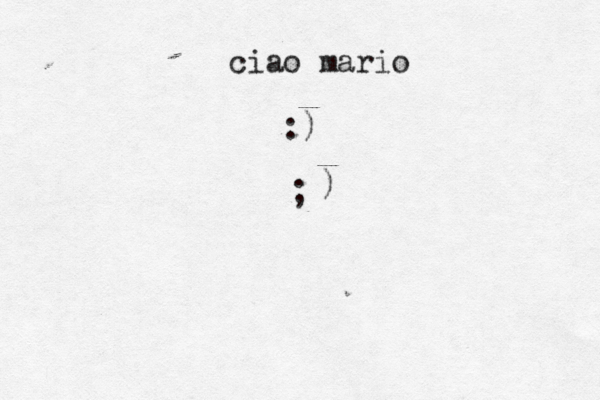 ciao mario :) ;€ )