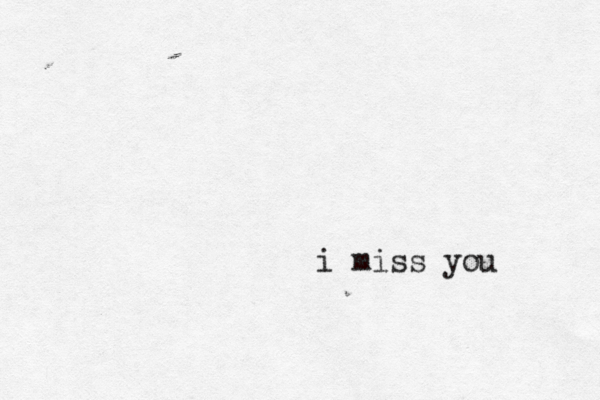 我說 i miss you