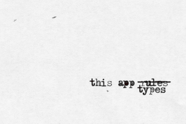 this app rules ------ types 